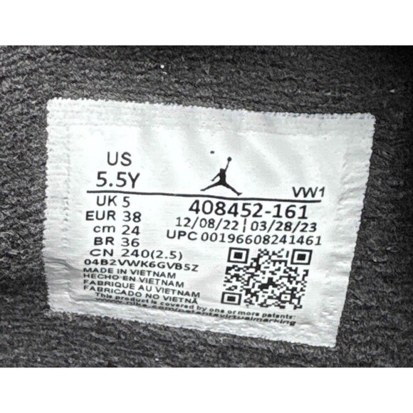 Nike Air Jordan 4 Red Cement Size 5.5 Youth (Size 7 Youth) - Picture 6 of 7